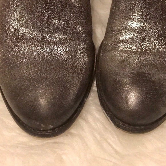 Seychelles Metallic Silver Distressed Ankle Boots - Picture 8 of 10